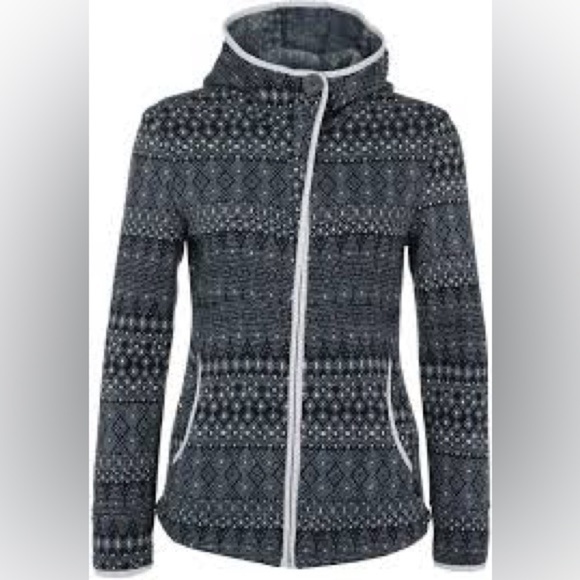 PRANA Zip Up Black/Gray prAna Women's Arka Jacket Large L - Picture 9 of 9